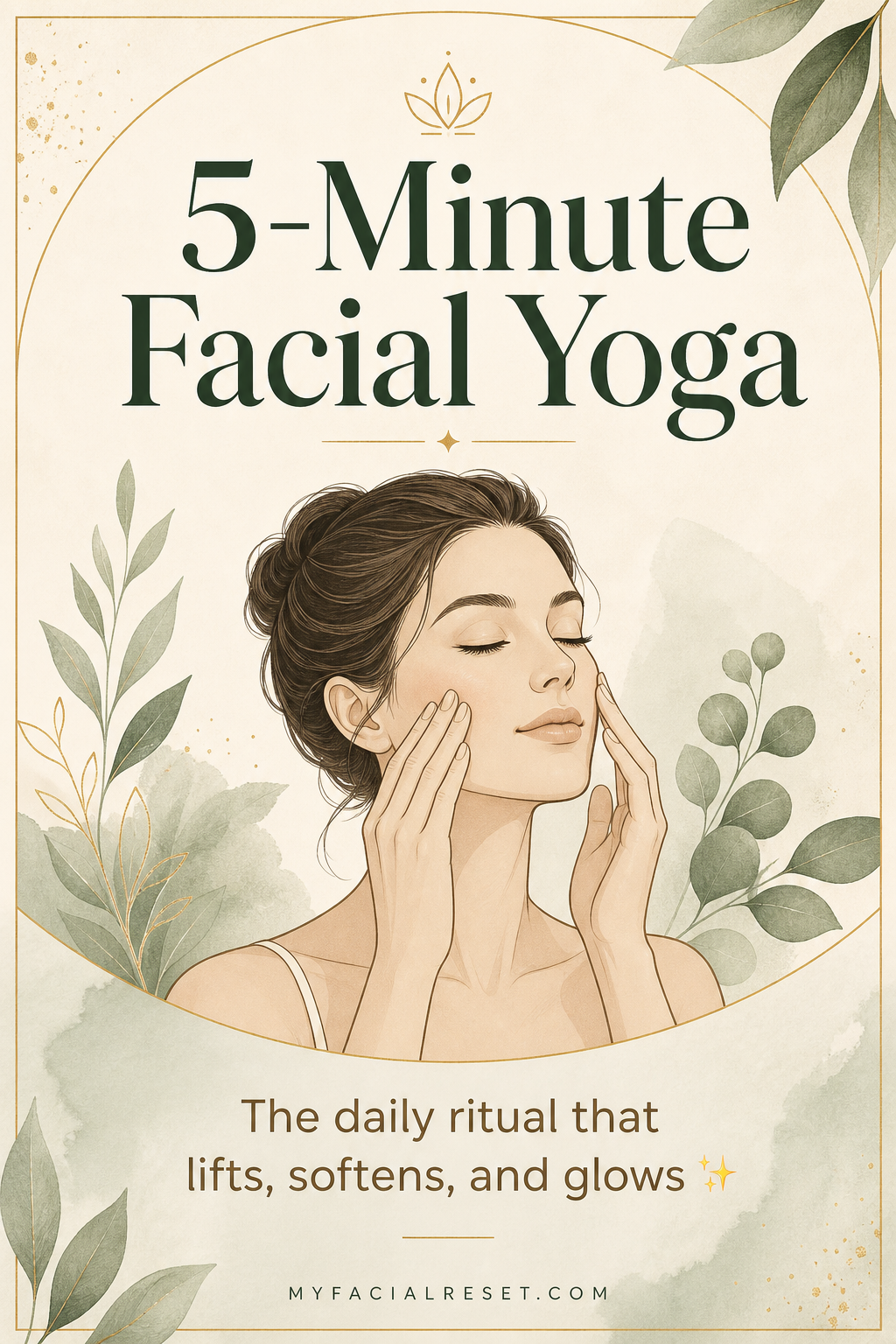 Pinterest Pin 1 - 5-Minute Facial Yoga