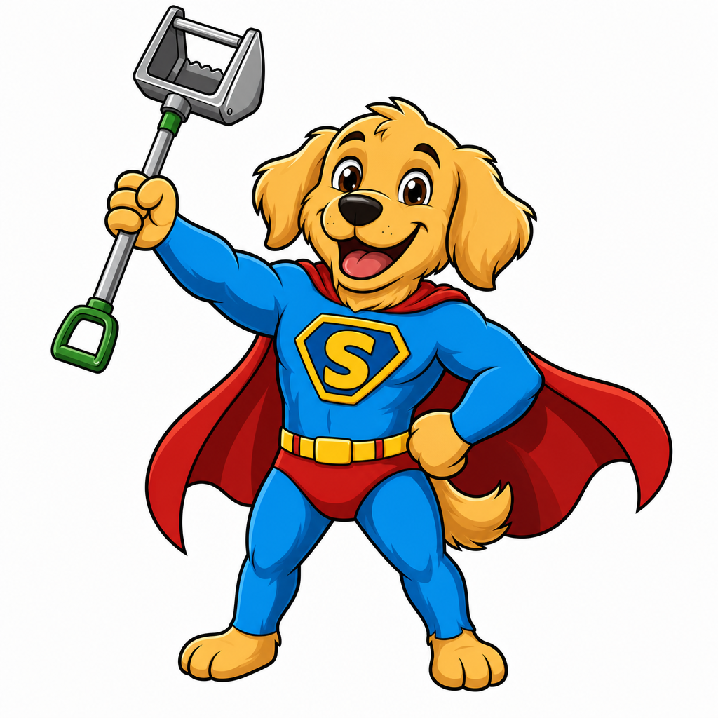 Mascot 3 — Scooper Hero