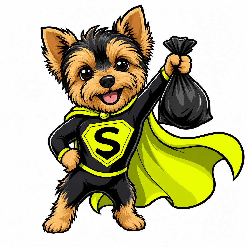 Yorkie Mascot 1 — Classic Hero Pose